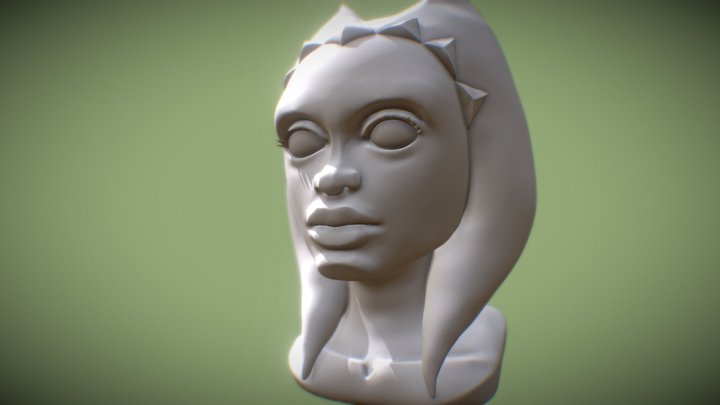high poly head 2 - WIP 3D Model