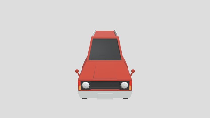 Lowpoly Red Car