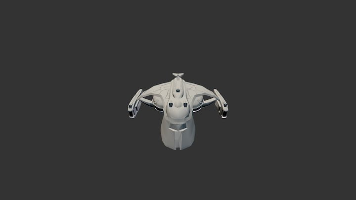 Romulan Gunboat 3D Model