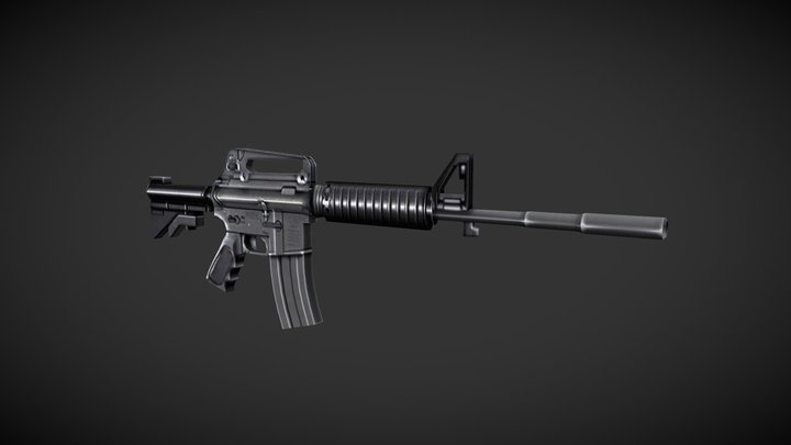 M4 rifle 3D Model