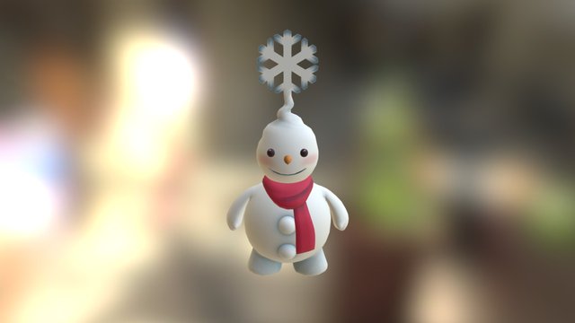 Snowman Character 3D Model