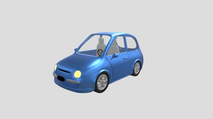 Cartoon Car 3D Model