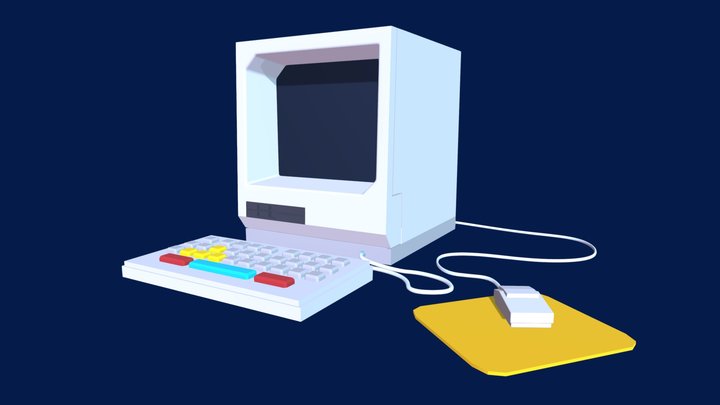 LowPoly Mac 3D Model