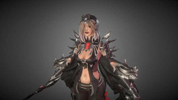 Assassin Lady 3D Model