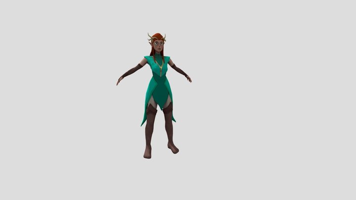 Keyleth (Low Poly) - Vox Machina 3D Model
