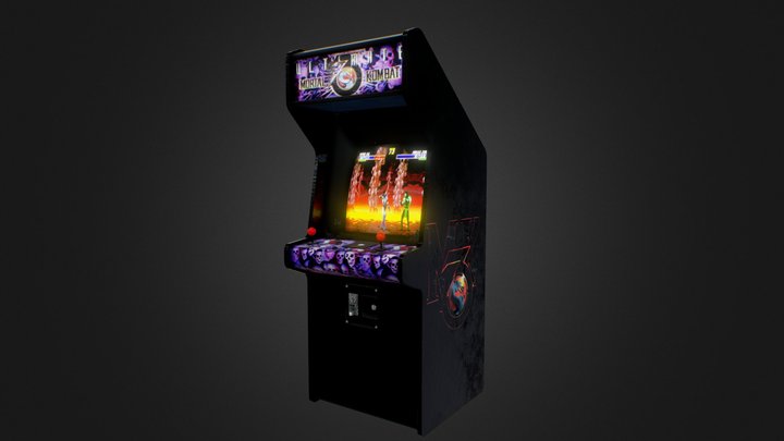 Mortal Kombat 3 Ultimate Arcade Machine 3D Model
