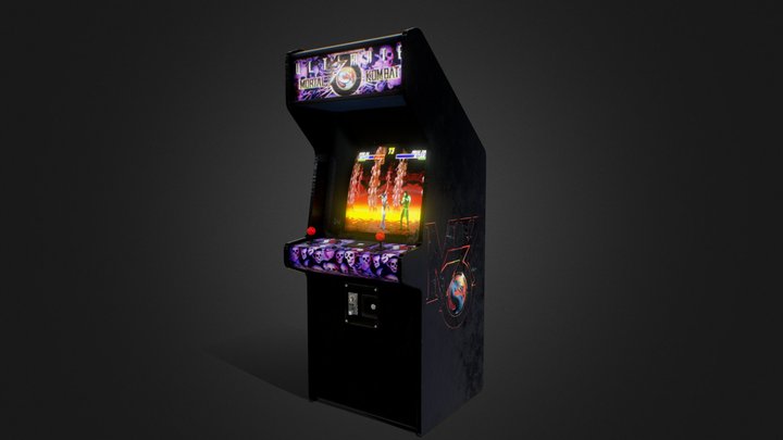 Mortal Kombat 3 Ultimate Arcade Machine 3D Model