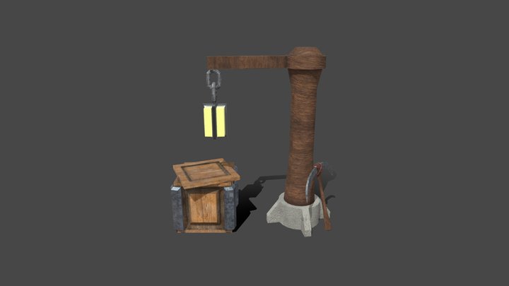 Mining Props 3D Model