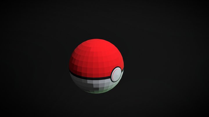 Pokeball Animated 3D Model