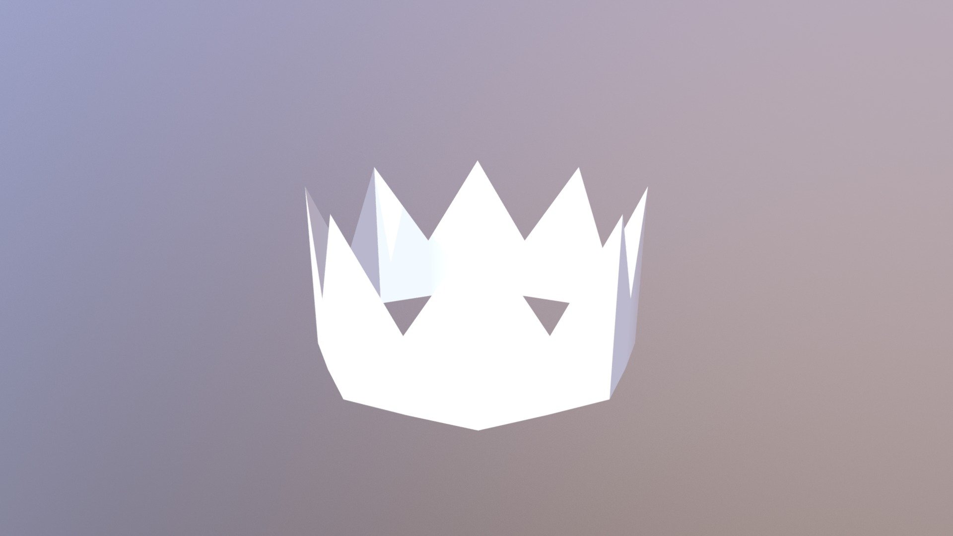 Crown - 8 Points Flat — Sketchfab embed 3D viewer