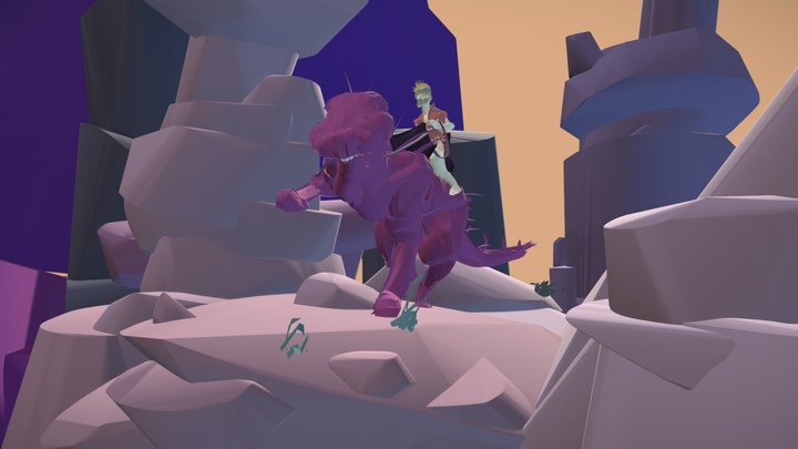 The Lizard Riders of Maeh z'Ore 3D Model