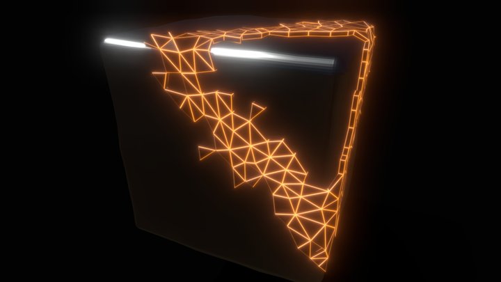 Cube Metal Effect 3D Model