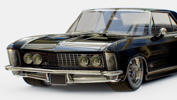 Buick Riviera 1963-1965 | www.vecarz.com – Gratis 3D-model STL