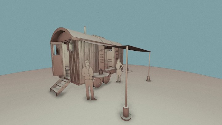 Caravan Shop 3D Model