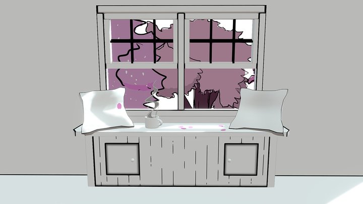 Window Seat 3D Model
