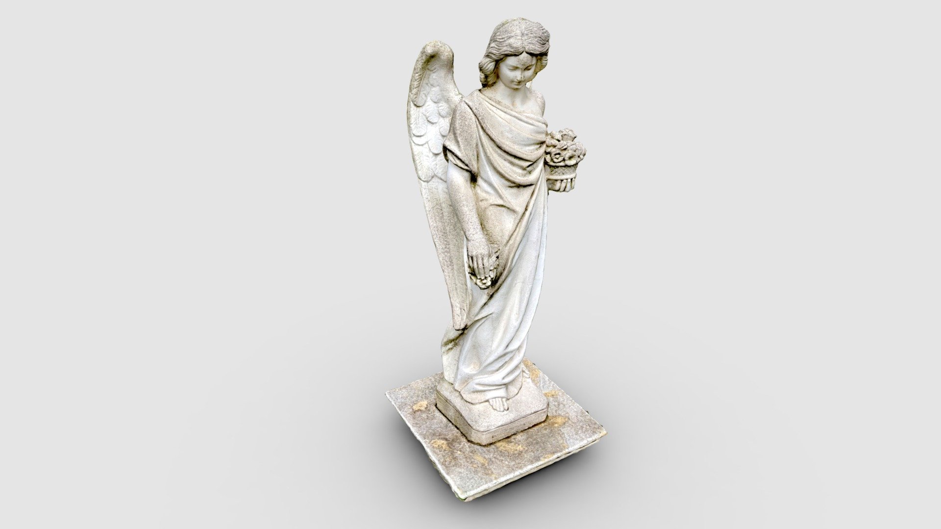 Angel at Eastern Cemetery (Ostfriedhof), Munich — Sketchfab embed 3D viewer