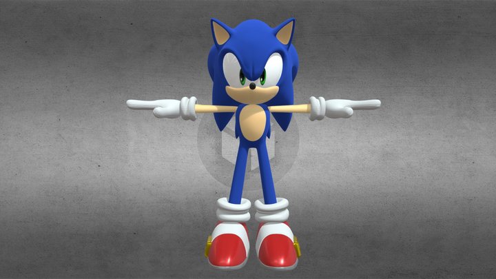 Marza Sonic(Unleashed colors) 3D Model