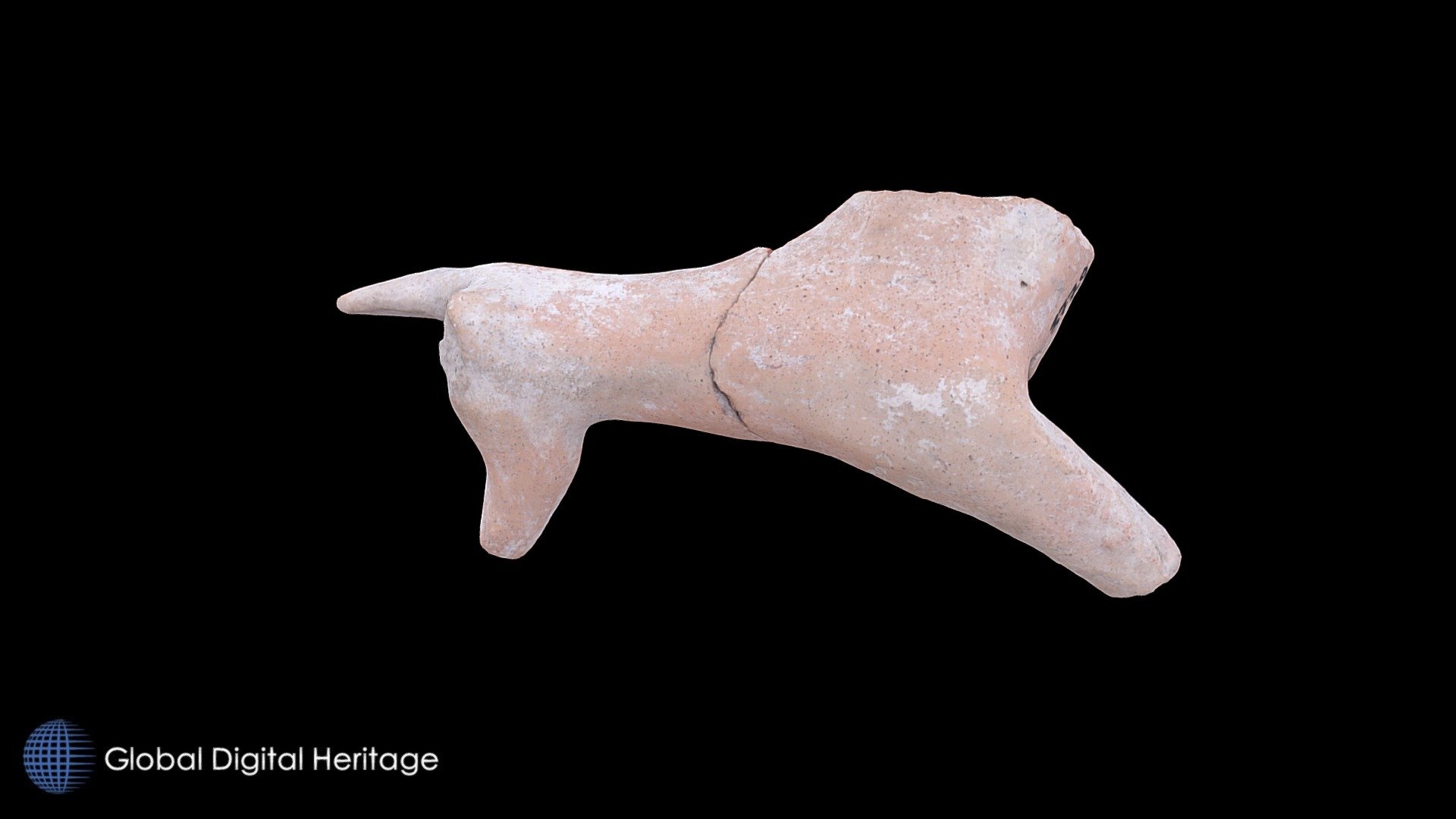 Terracotta figure of animal. Camarina, Sicily