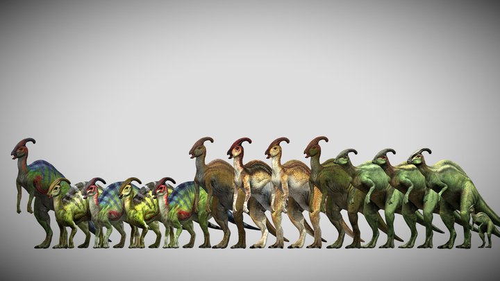Jurassic Park Parasaurolophus Pack – Modèle 3D gratuit STL