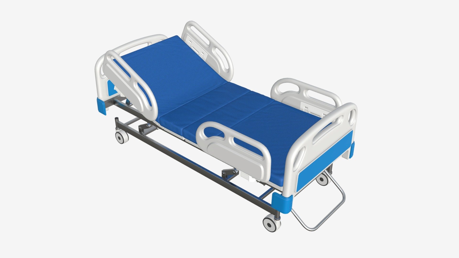 Adjustable Hospital Bed with Matress - Buy Royalty Free 3D model by ...