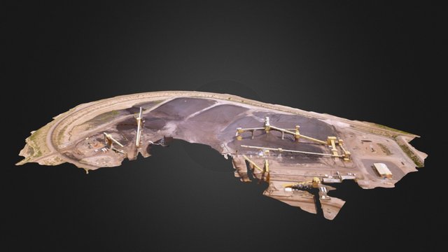 Coal Piles 3D Model