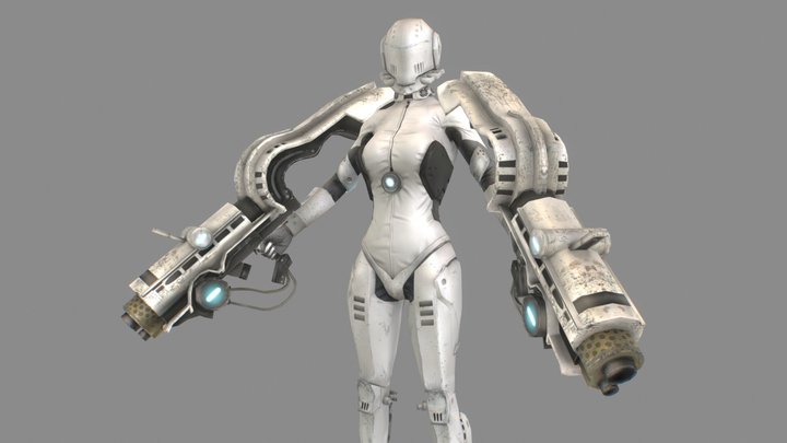 Mechgirl 3D Model