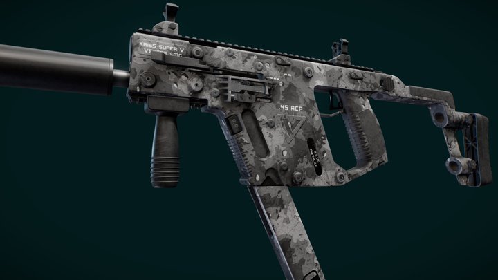 Kriss Vector | Winter Camouflage 3D Model