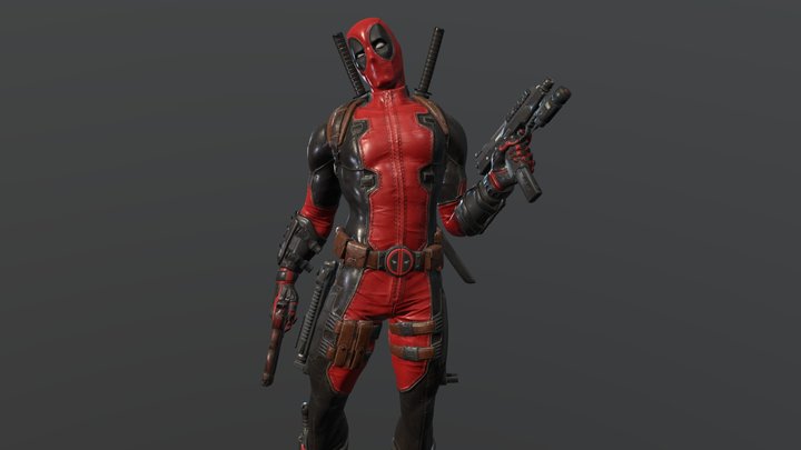 Deadpool - high 3D ploy ready for games 3D Model