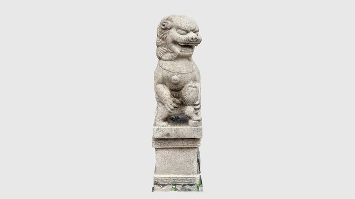 Stone Guardian Lion 石狮子 3D Model