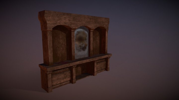 Bar Back Piece 3D Model