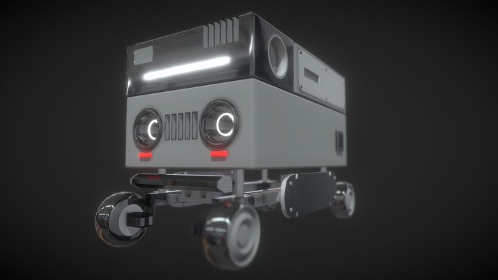Stylized Robort Vehicle | Low Poly Game Asset