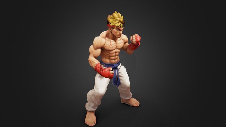Street Fighter 3D Model