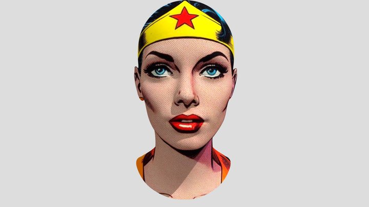 wonder woman  comic 3D Model
