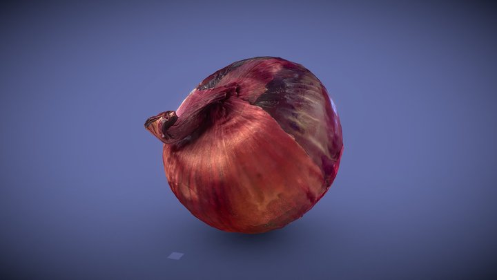 Red Onion 3D Model