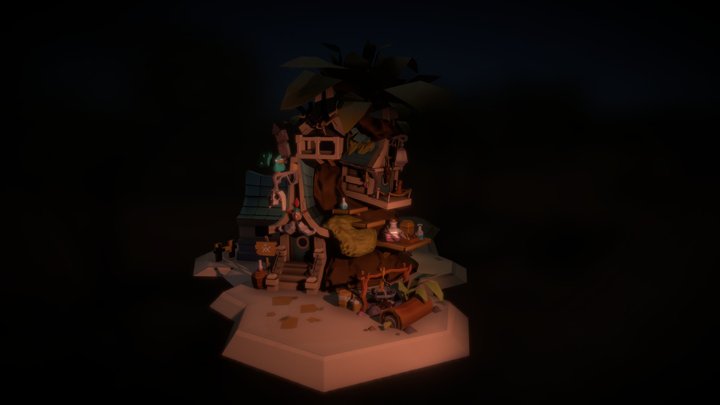 "Voodoo Cabin" by Krzysztof Maziarz 3D Model