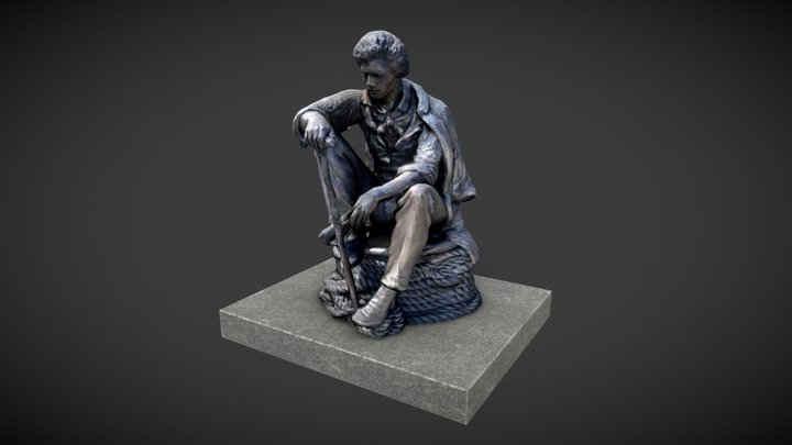 Statue of Frederick Douglass 3D Model