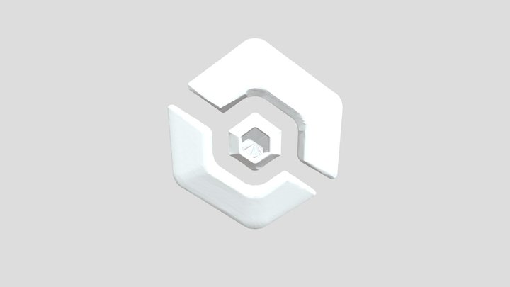 Hexagonal Puzzle Icon 3D Model