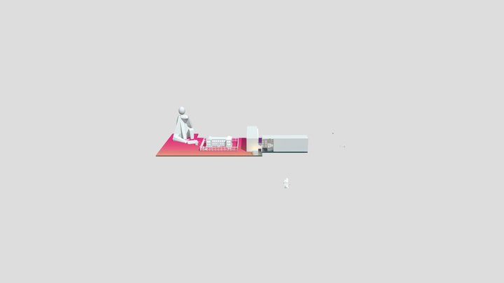 бумажный город 3D Model