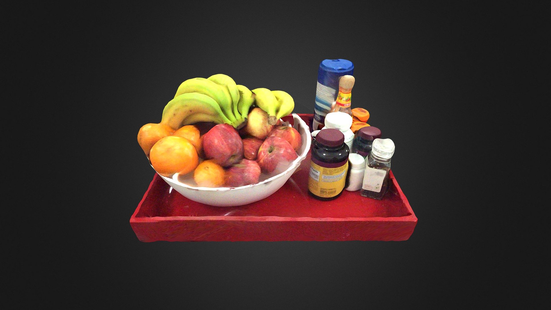 Red Box of Fruit #3DST41