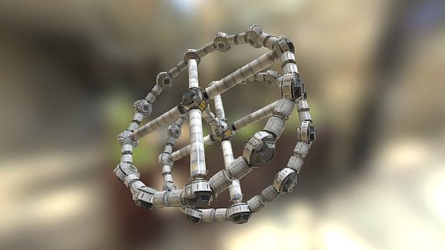 Space Station X OII 3D Model