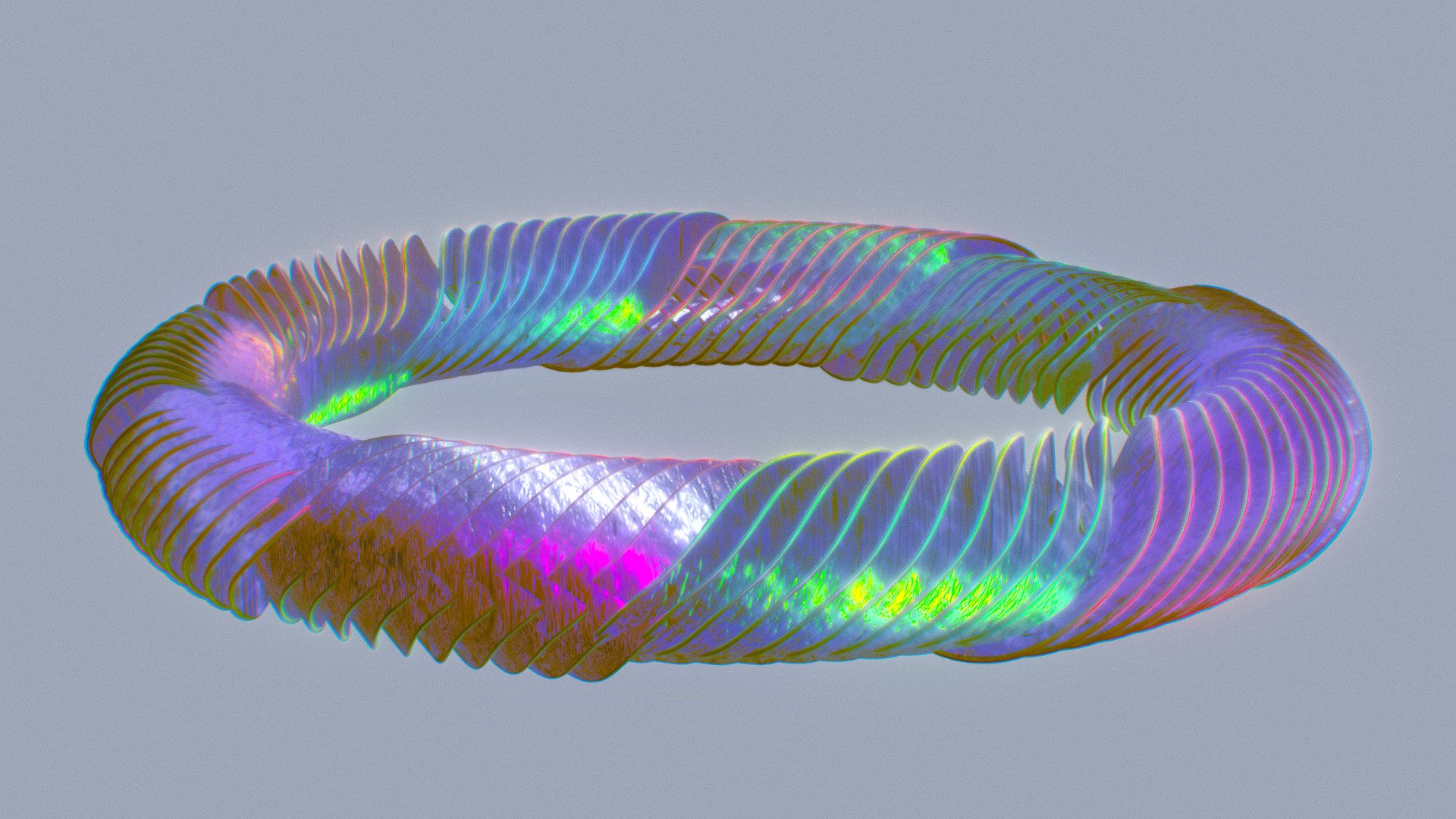 Anomalistic Form V - Iridescent Gelatin Twisty — Sketchfab embed 3D viewer