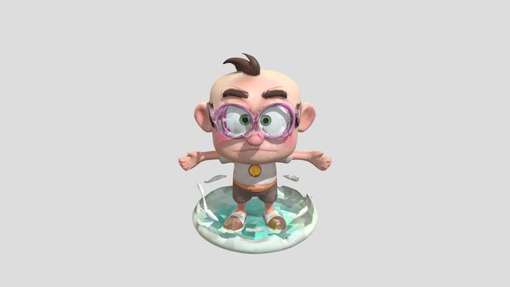 Adventurous Nerd 3D Model