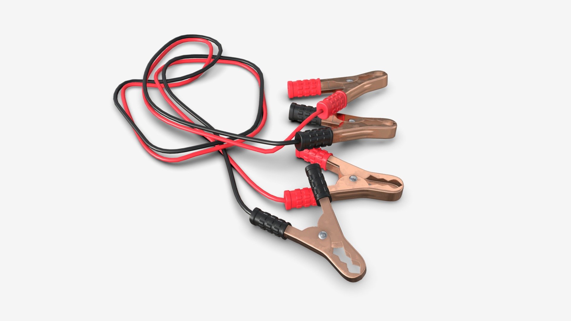 Car Battery Jumpers Buy Royalty Free 3D model by HQ3DMOD