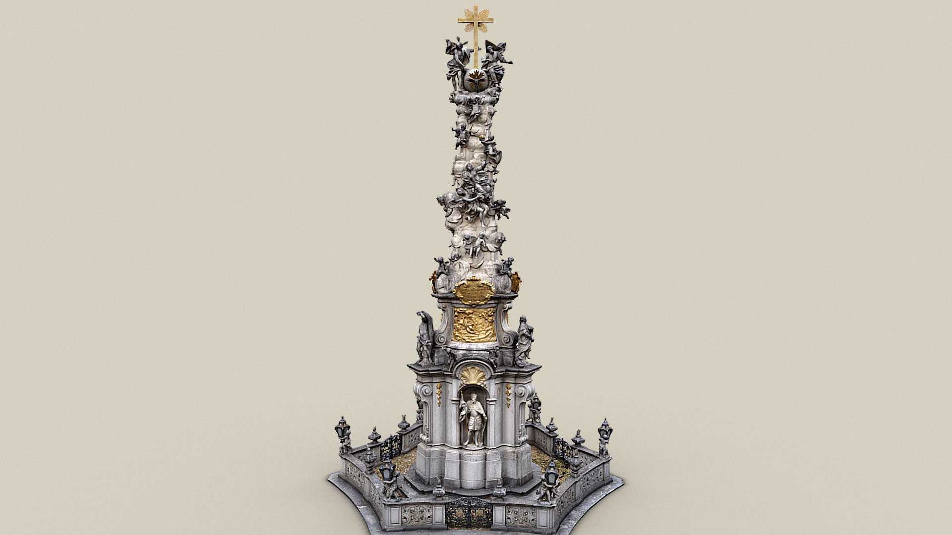Dreifaltigkeitssäule — Sketchfab embed 3D viewer