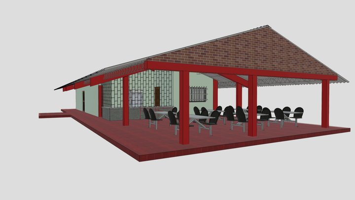 BLOQUE 4 (CAFETERIA) 3D Model