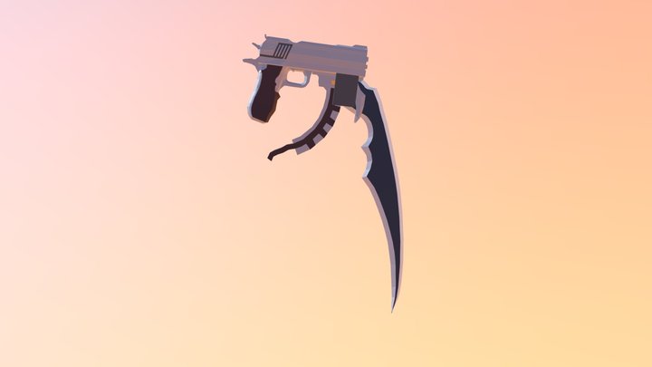 Pistola Cuchilla 3D Model