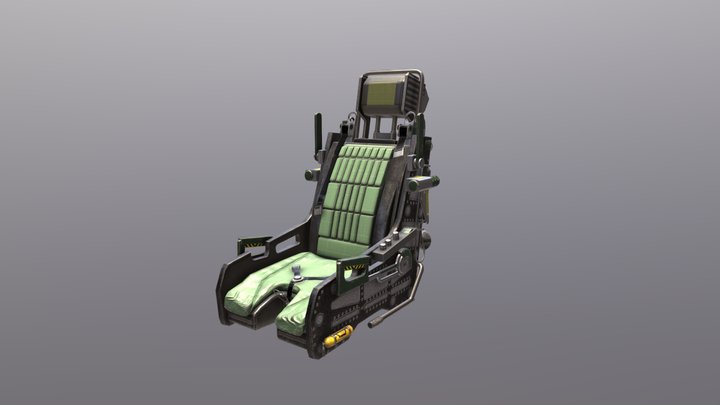 Sci-Fi Ejection Seat 3D Model