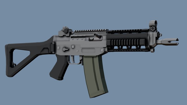 Low-Poly Sig SG552 Commando