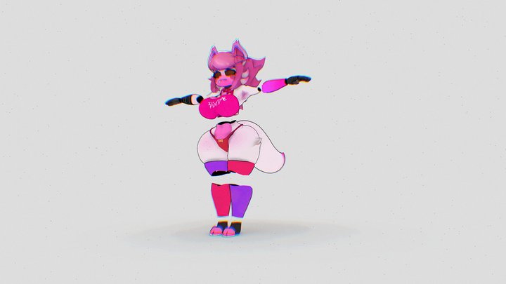 mangle_fan-made_-_fnaf__cryptiacurves 3D Model