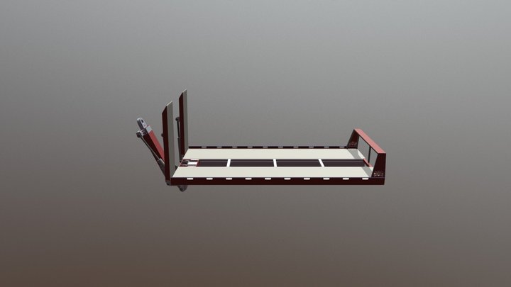 Эвакуаторная установка с платформой 3D Model